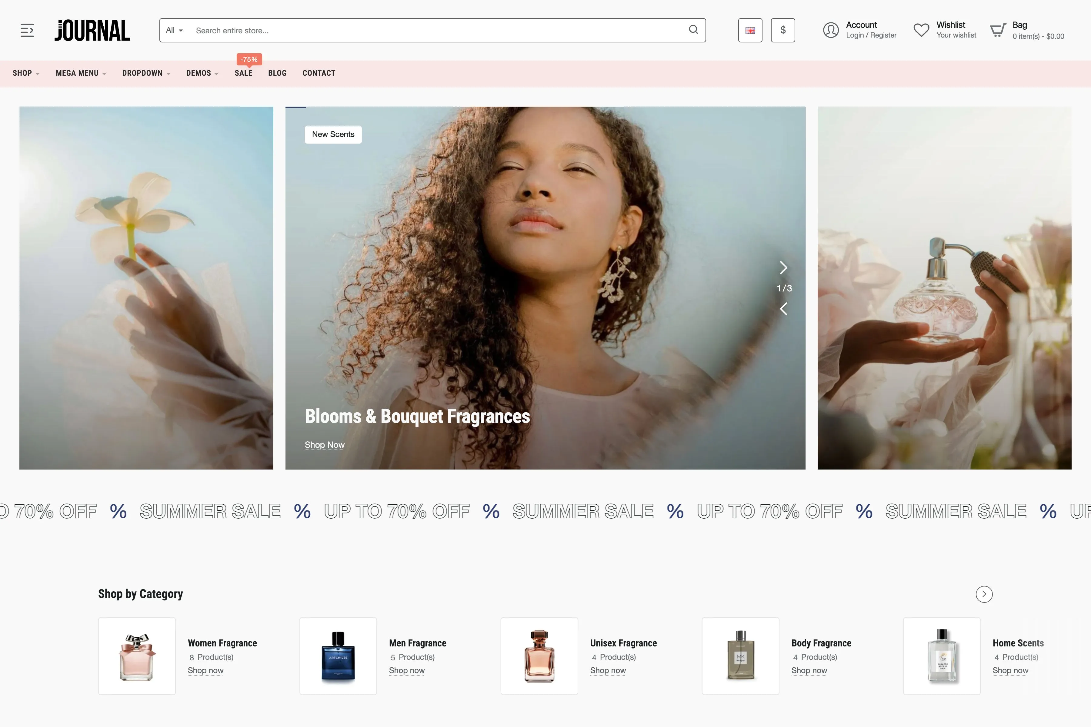 Journal demo 10 storefront preview