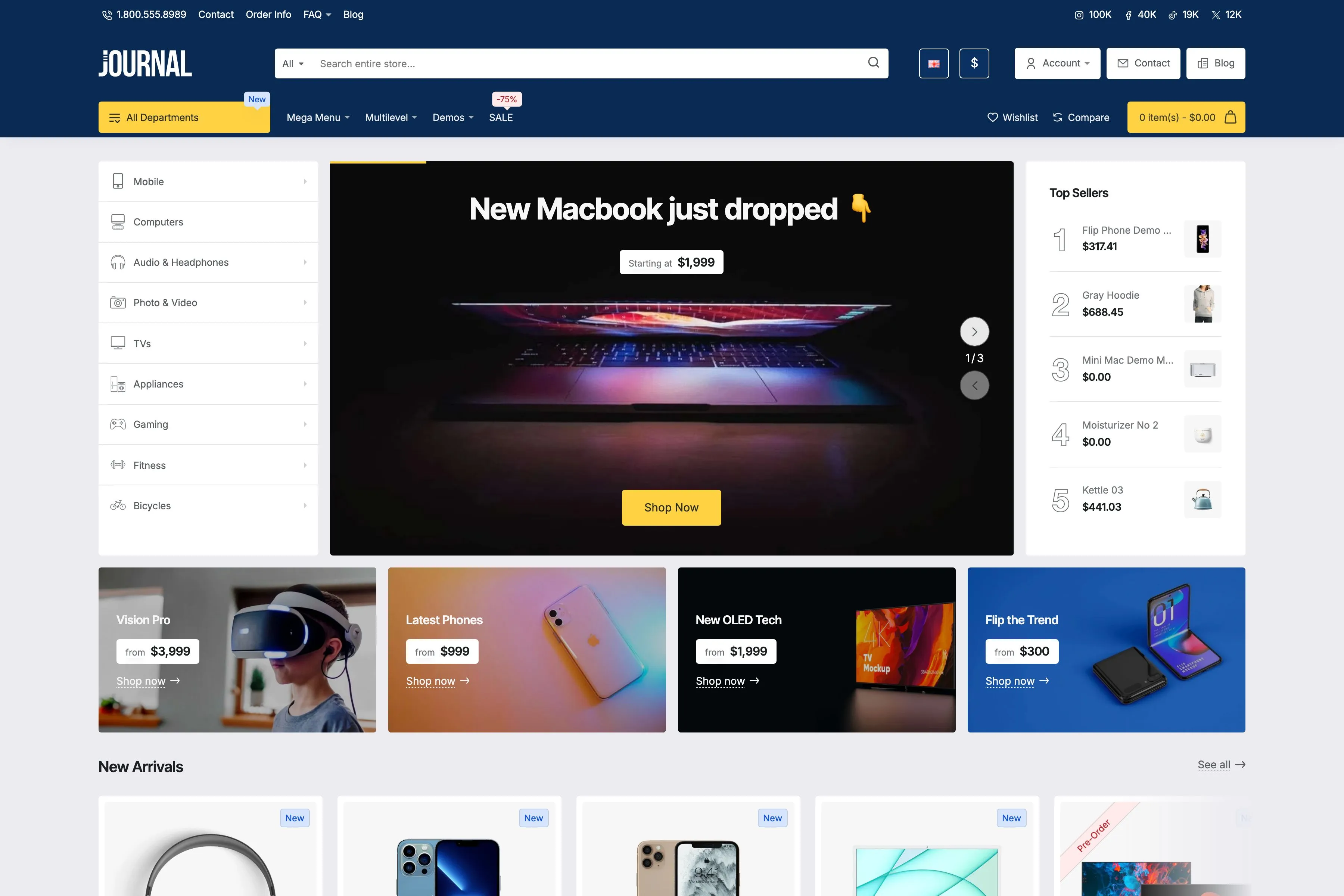 Journal demo 5 storefront preview