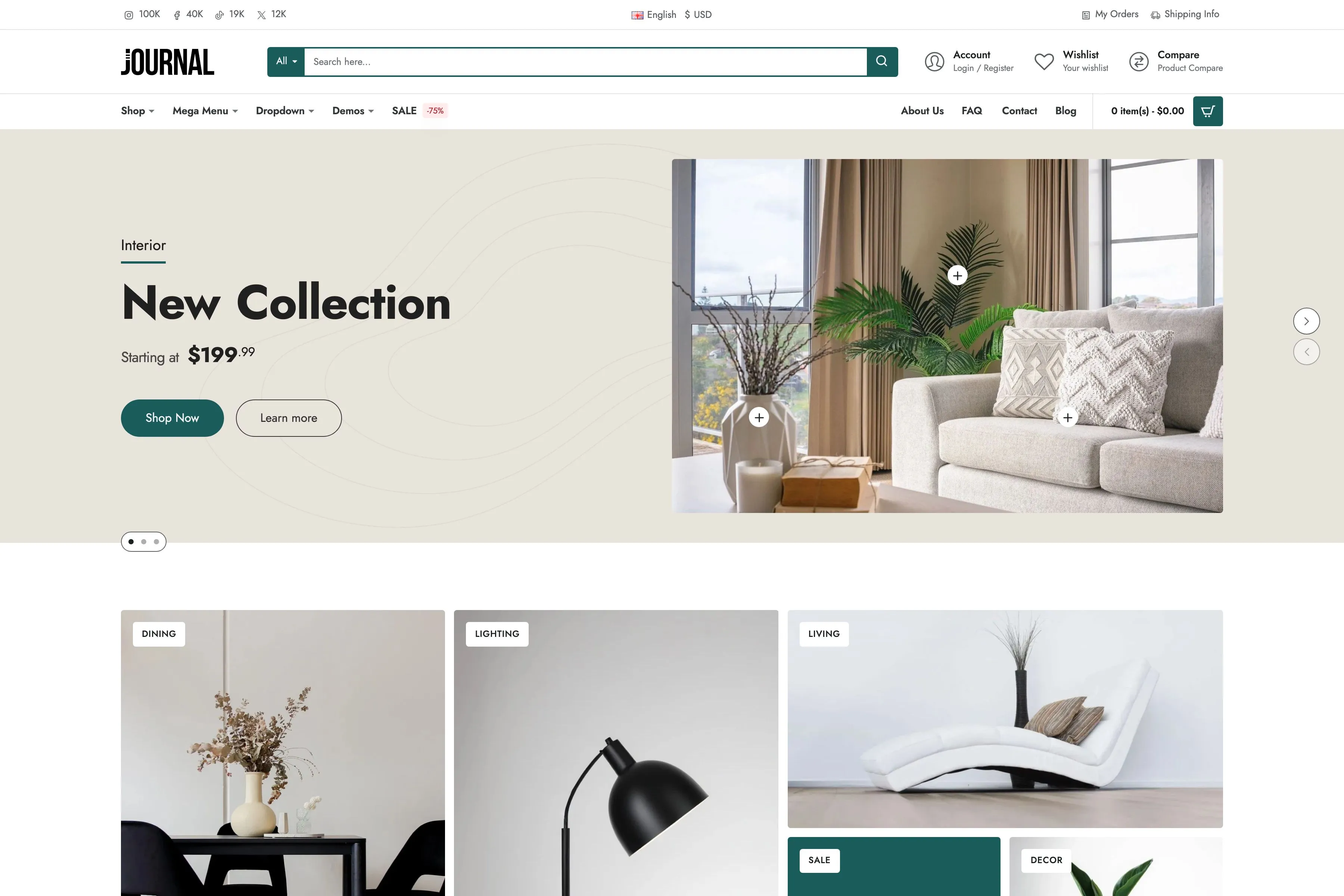 Journal demo 9 storefront preview