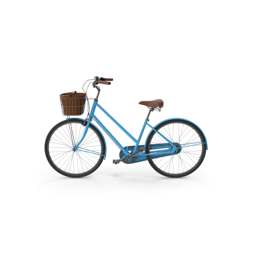 Blue Sky City Bike with Basket